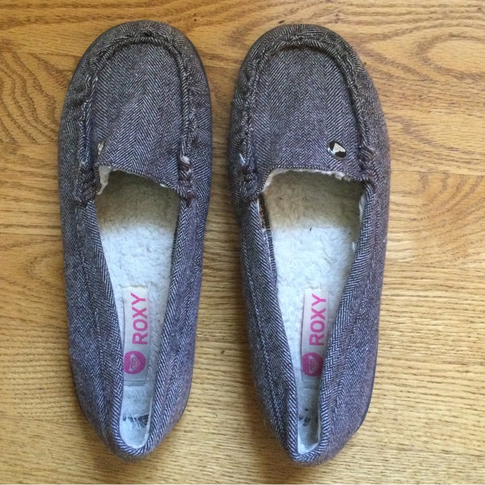 Roxy heather brown loafers